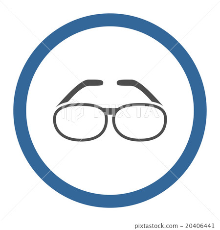 Spectacles Rounded Vector Icon 20406441