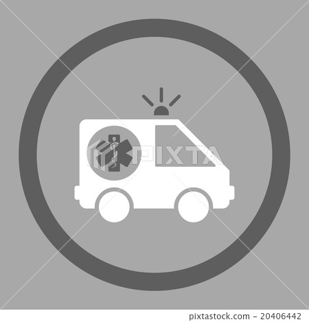 Ambulance Car Circled Vector Icon Ambulance Car Circled Vector Icon 20406442