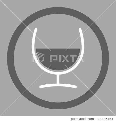 Remedy Glass Circled Vector Icon Remedy Glass Circled Vector Icon 20406463