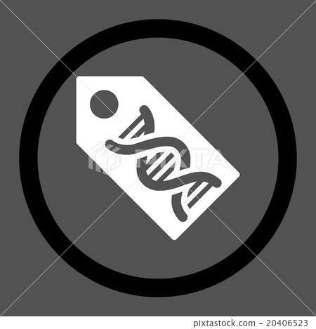 DNA Marker Circled Vector Icon DNA Marker Circled Vector Icon 20406523