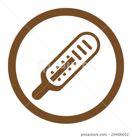 Thermometer Rounded Vector Icon Thermometer Rounded Vector Icon 20406602
