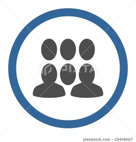 Clients Rounded Vector Icon - Stock Illustration [20406667] - PIXTA