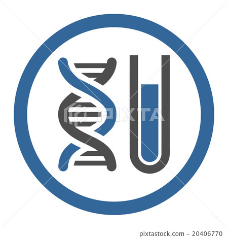 DNA Analysis Rounded Vector Icon DNA Analysis Rounded Vector Icon 20406770