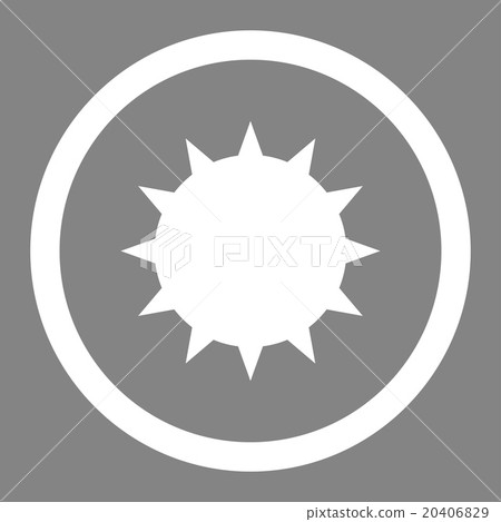 Bacterium Circled Vector Icon Bacterium Circled Vector Icon 20406829
