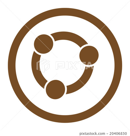 Collaboration Rounded Vector Icon 20406830