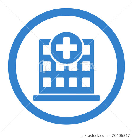 Hospital Circled Vector Icon Hospital Circled Vector Icon 20406847