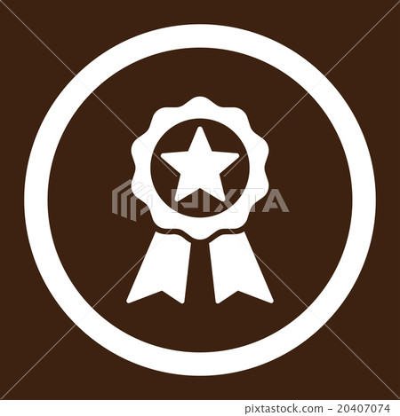 Certification Seal Rounded Vector Icon - Stock Illustration [20407074 ...