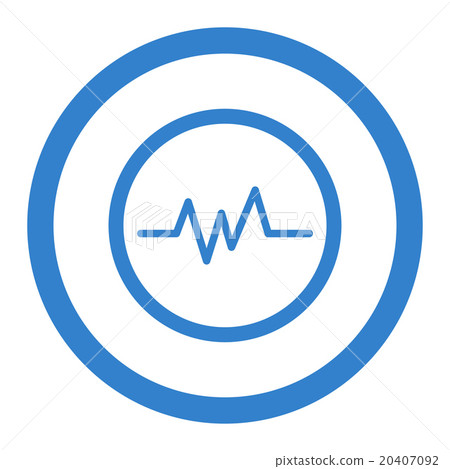 Pulse Monitoring Circled Vector Icon Pulse Monitoring Circled Vector Icon 20407092