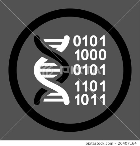 DNA Code Rounded Vector Icon - Stock Illustration [20407164] - PIXTA