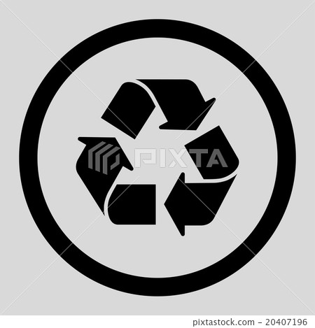 Recycle Rounded Vector Icon - Stock Illustration [20407196] - PIXTA