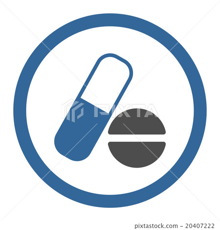 Medication Circled Vector Icon 20407222