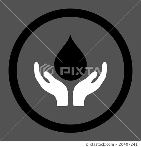 Blood Donation Circled Vector Icon 20407241