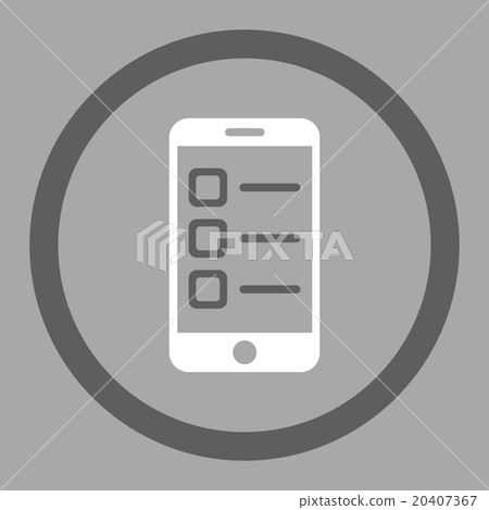 Mobile List Rounded Vector Icon 20407367