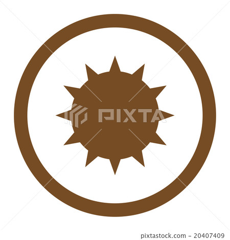 Bacterium Rounded Vector Icon Bacterium Rounded Vector Icon 20407409