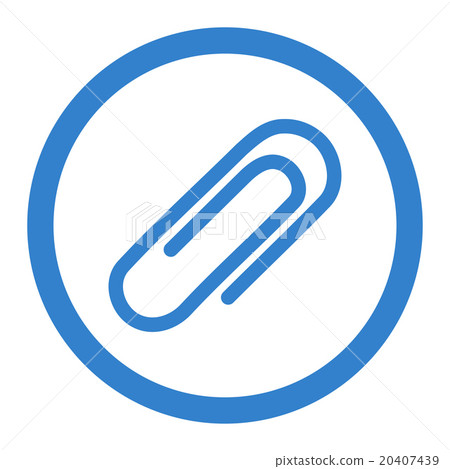 Paperclip Rounded Vector Icon Paperclip Rounded Vector Icon 20407439