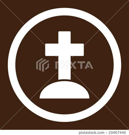 Grave Rounded Vector Icon Grave Rounded Vector Icon 20407440