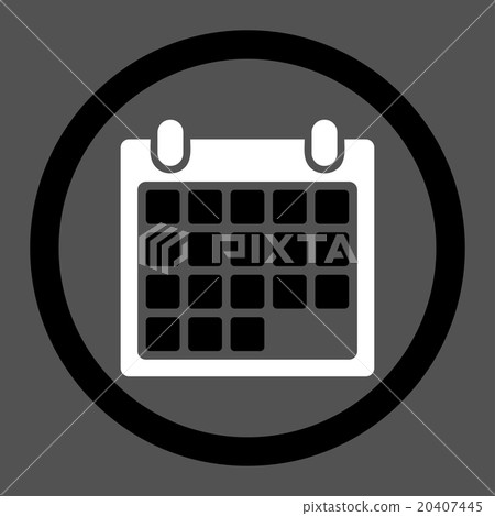 Month Circled Vector Icon Month Circled Vector Icon 20407445