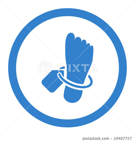 Mortuary Tag Circled Vector Icon Mortuary Tag Circled Vector Icon 20407727