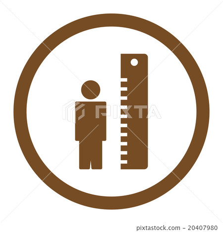 Height Meter Rounded Vector Icon Height Meter Rounded Vector Icon 20407980
