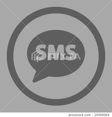 SMS Circled Vector Icon 20408069