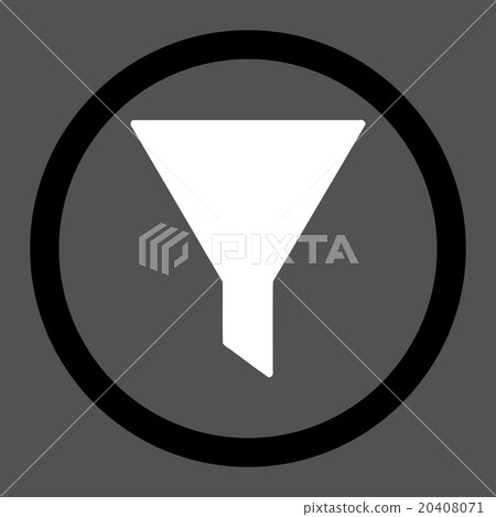 Filter Circled Vector Icon Filter Circled Vector Icon 20408071