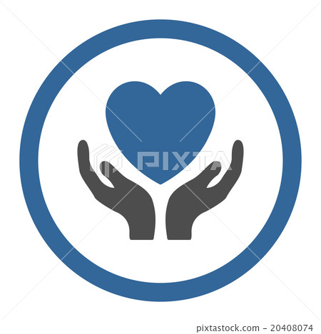 Charity Circled Vector Icon 20408074