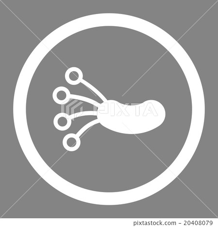 Infection Microbe Rounded Vector Icon Infection Microbe Rounded Vector Icon 20408079