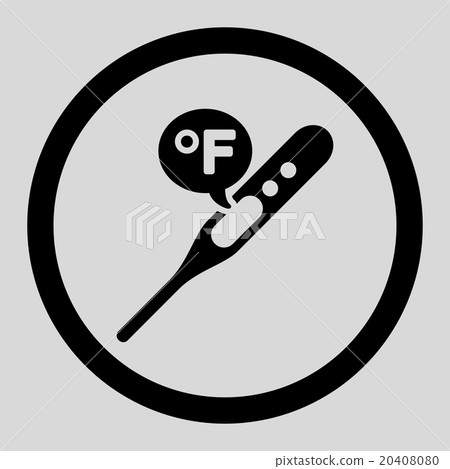 Fahrenheit Temperature Circled Vector Icon Fahrenheit Temperature Circled Vector Icon 20408080