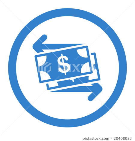 Money Exchange Circled Vector Icon Money Exchange Circled Vector Icon 20408083