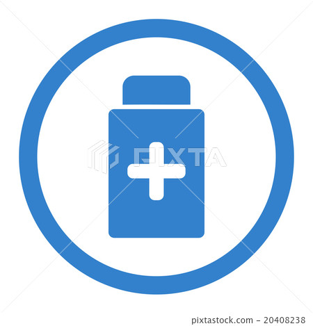Medication Container Circled Vector Icon Medication Container Circled Vector Icon 20408238