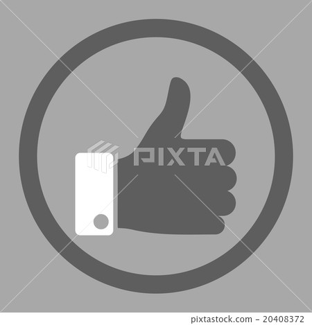 Thumb Up Circled Vector Icon Thumb Up Circled Vector Icon 20408372