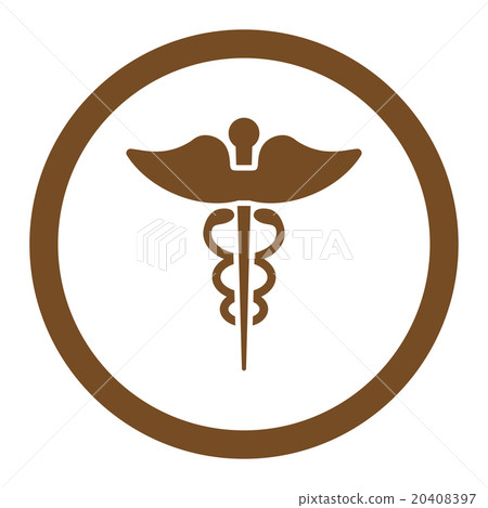 Caduceus Rounded Vector Icon 20408397