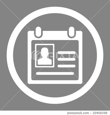Personal Badge Rounded Vector Icon 20408398