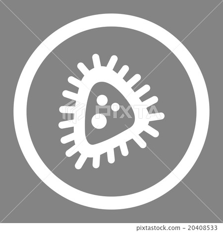 Micro Parasite Rounded Vector Icon Micro Parasite Rounded Vector Icon 20408533