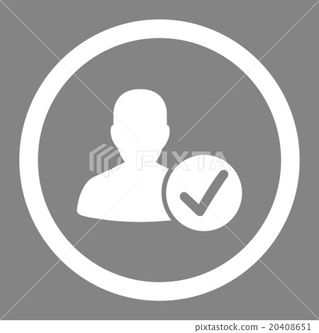 Valid Client Rounded Vector Icon-插圖素材 [20408651] - PIXTA圖庫