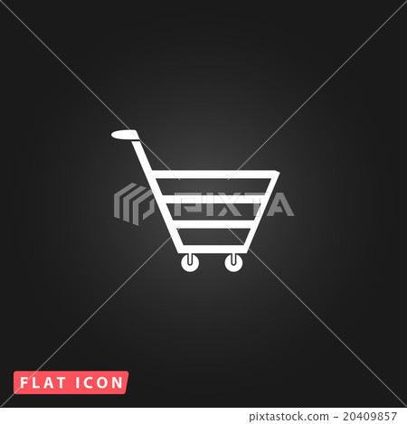 trolley market flat icon trolley market flat icon 20409857