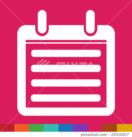 Day Calendar icon illustration sign design style 20410827