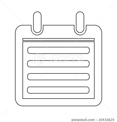 Day Calendar icon illustration sign design style 20410829