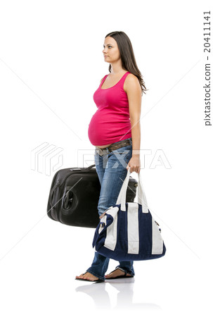 Pregnant woman travelling Pregnant woman travelling 20411141