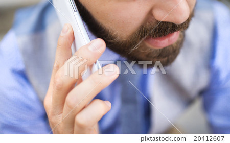 Detail of hipster man with phone 20412607