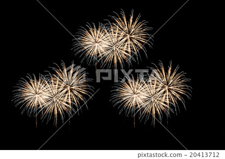 Celebration fireworks up the night sky. 20413712