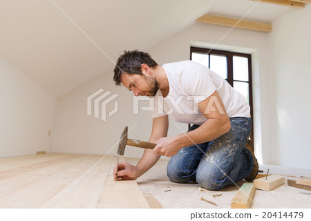 Stock Photo: Wooden flooring