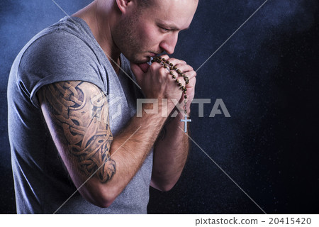 Man with tattoo Man with tattoo 20415420