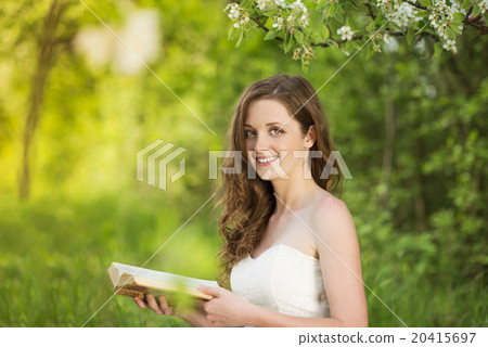 Woman with book Woman with book 20415697