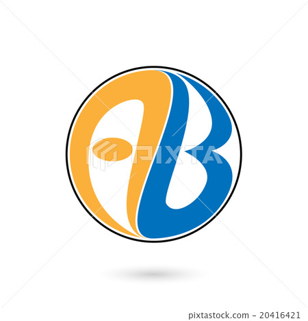 Creative alphabet A and B letter logo. Creative alphabet A and B letter logo. 20416421