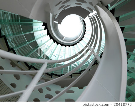 modern glass spiral staircase 20418773