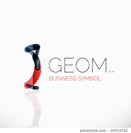 Logo, linear abstract geometric icon Logo, linear abstract geometric icon 20419782