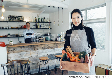 Women with vegetables Women with vegetables 20419953