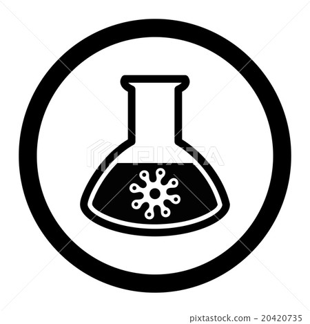 Infection Container Circled Vector Icon 20420735