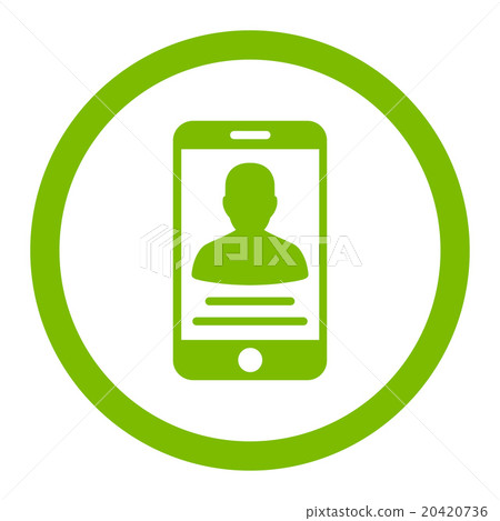 Patient Mobile Account Rounded Vector Icon 20420736
